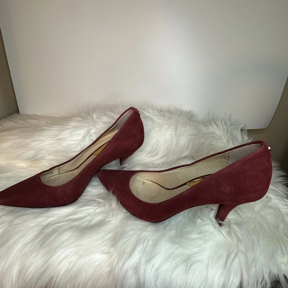 Michael Kors Red Suede Stiletto Heels